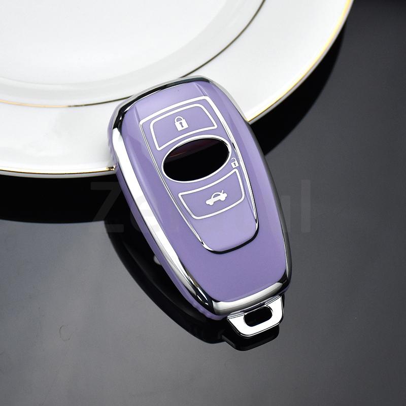 For Subaru Brz Xv Forester Legacy Outback 3/4 Buttons Soft Tpu Car Remote Key Case Cover Shell Holder Protector Accessories