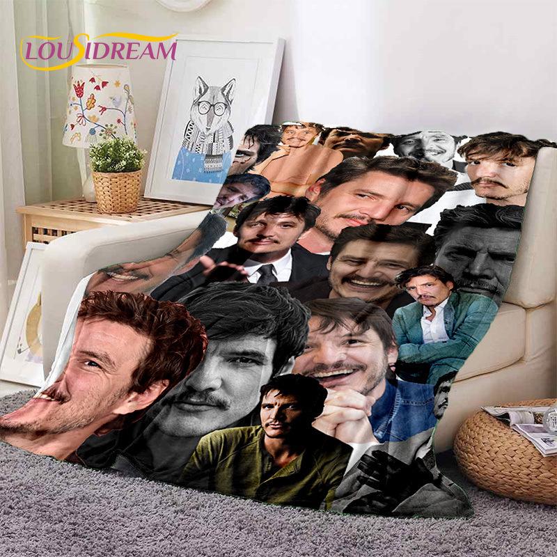 Pedro Pascal 3D Soft Throw Blanket - Warm Picnic, Bed, Sofa Accessory