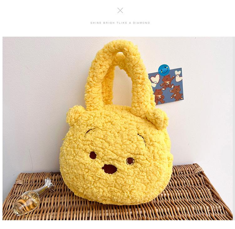 

Серия Songsong клубничная медведица девочка новая плюшевая игрушка кукла сумочка милая овечья шерсть ручная сумка