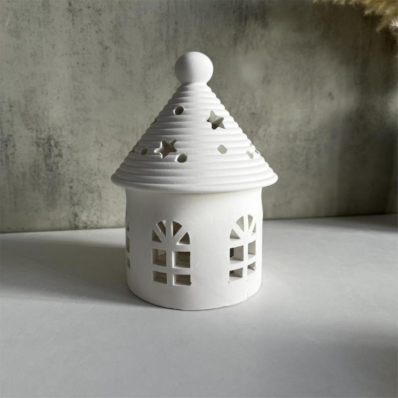 Set of 2 Mongolian Yurt Home Decors Mold Detailed House Silicone Molds for Starry  Cover Mongolian Yurt Creations