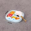 Mini Miniature Playset Pink Yellow Blue Realistic Food Model Lunch Food Ornament  Doll Accessories