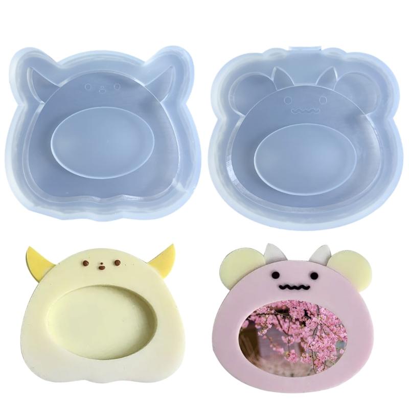 Photo Frame Silicone Mold Little Monster Ornament Epoxy Resin Mould for DIY Epoxy Resin Mold Craft Table Home Decoration