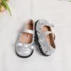 Children's Leather Shoes - New Spring/Autumn Styles: Cute Princess Sparkly Shoes with Soft-Soled Velcro for Babies