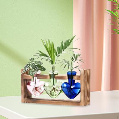 Hydroponická váza na květiny Skleněná stolní dekorace Rostlinná množárna Moderní množící nádoba