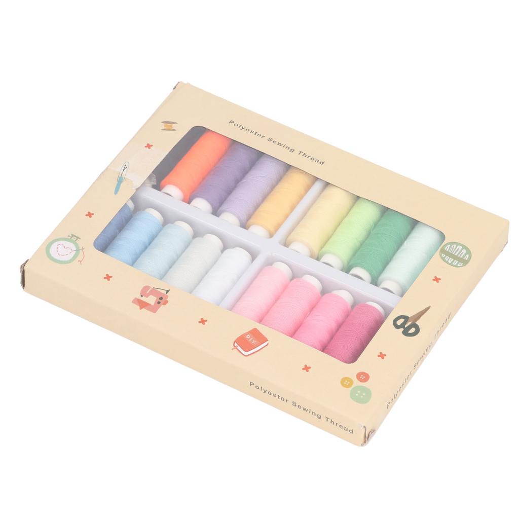 20 Colors Sewing Threads Kits 328ft Polyester Sewing Thread Multipurpose   Sewing Thread Spools for Making Clothes Crafts