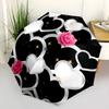 1pc Heart Rose Decorative Automatic Open/Close Umbrella, Formal Events - Ideal Gift for Family or Friends, Outdoor Accessory yy251211224