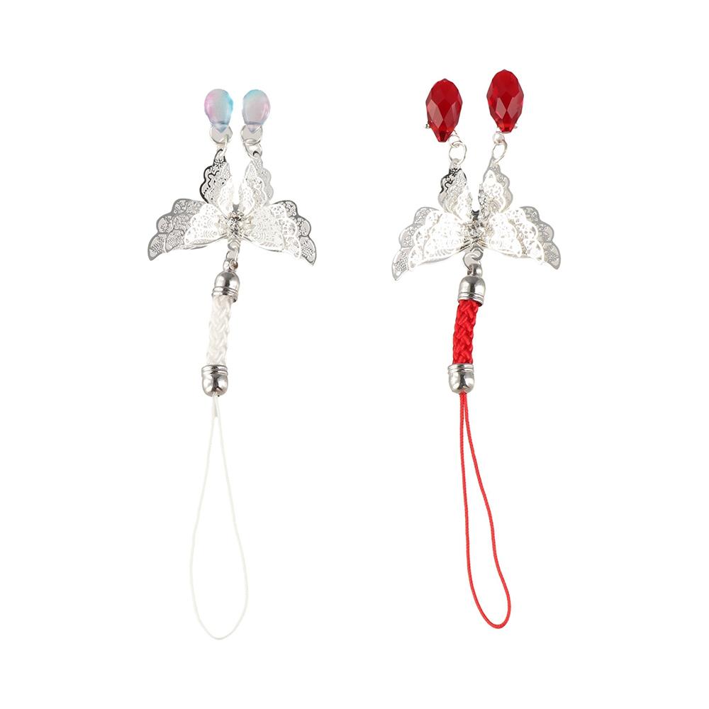 Heaven Official's Blessing Butterfly Phone Chain Hanging Rope Hua Cheng Lanyard  Cosplay