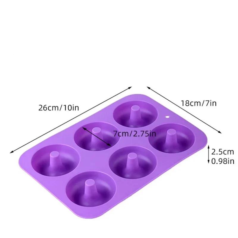 3D Silicone Cake Mold Donut Molds Cupcake Mould DIY Pastry Baking Tool High Temperature Resistant Bakeware Kitchen Accessories
