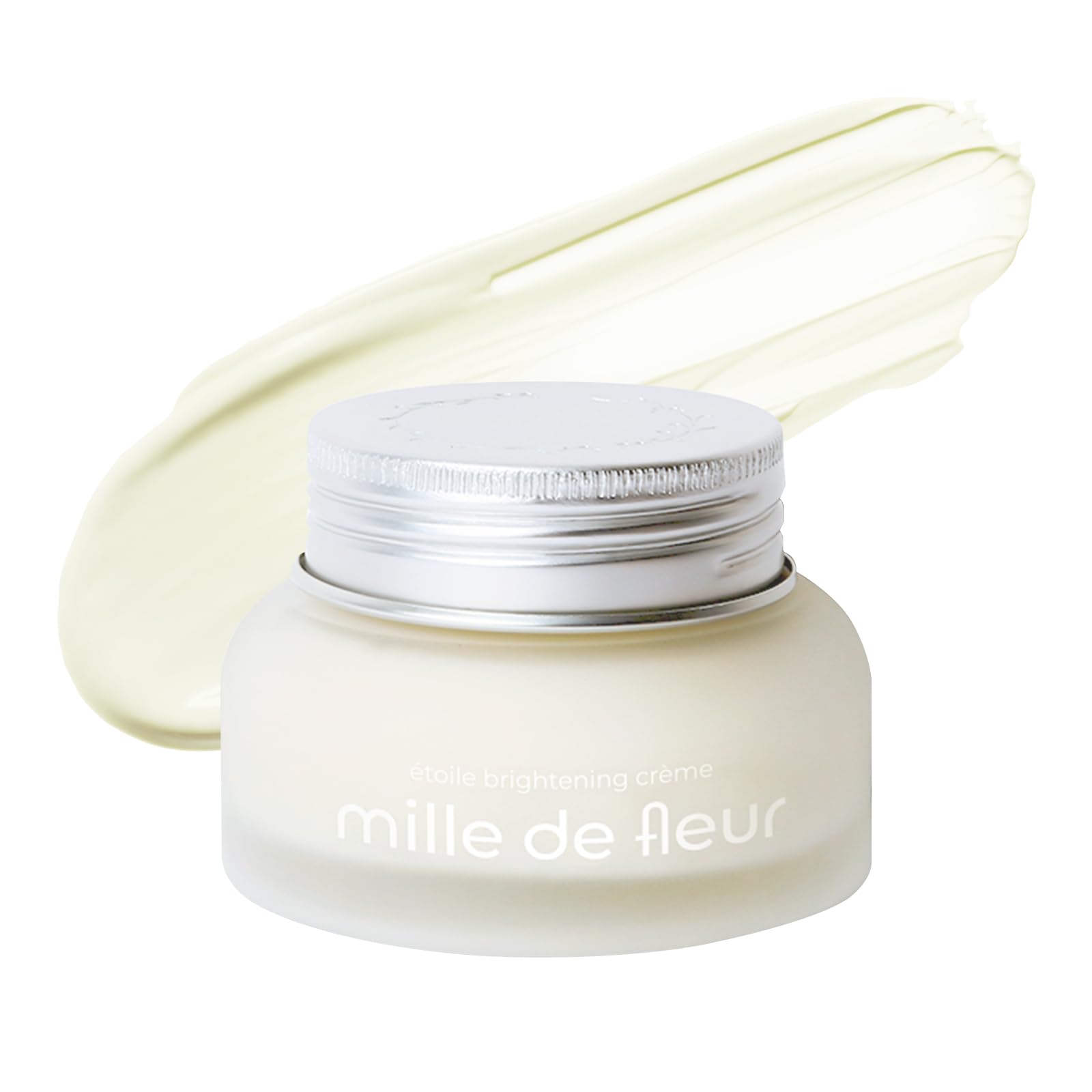 

mille de fleur Etual Brightening Cream 45ml: Contains rose water and 4% niacinamide. Moisturizes and gives a radiant look.