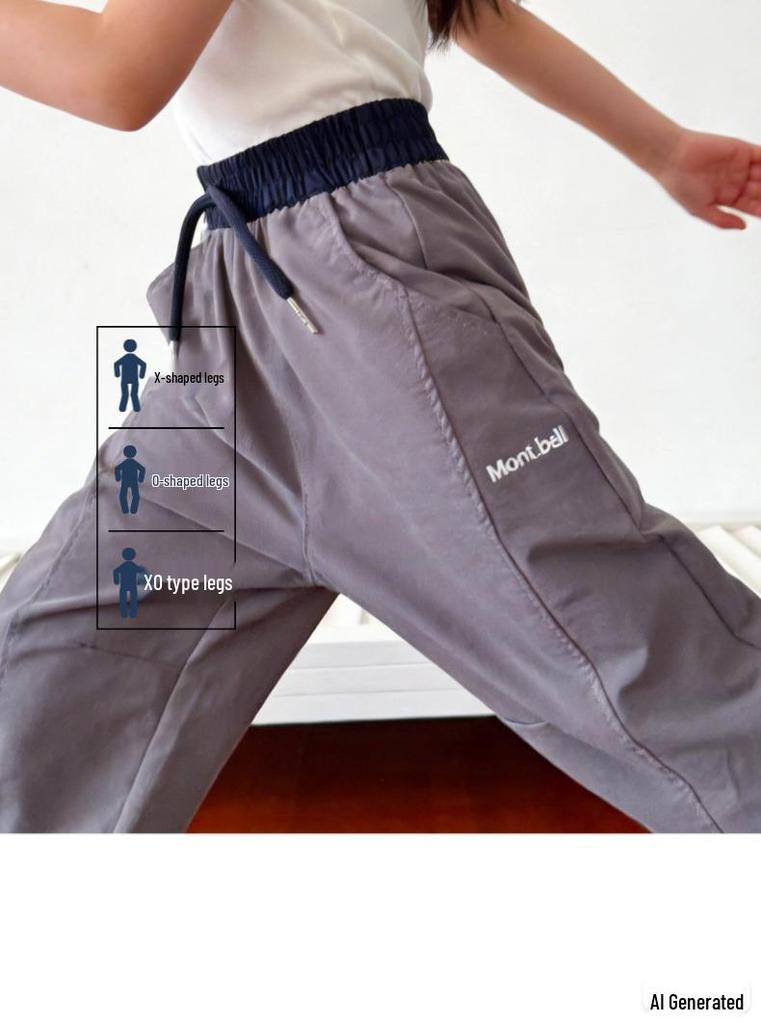 Kids' Quick-Drying Mosquito Repellent Sports Pants for Boys and Girls