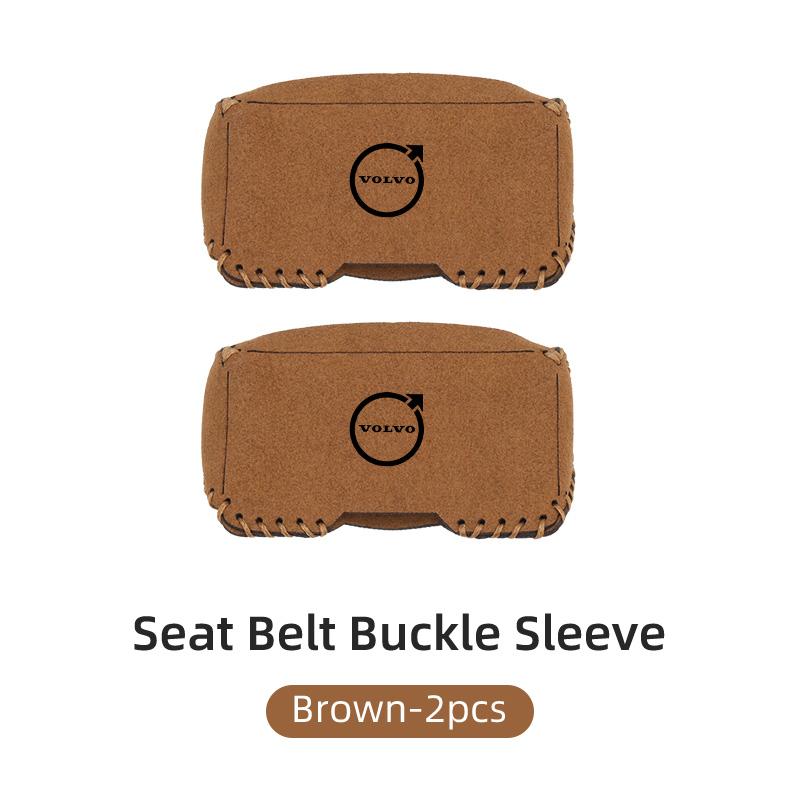 

Car Suede Safety Belt Buckle Protector Cover Interior Accessories For Volvo AWD C30 C70 S80 S90 V40 V50 V70 V90 XC40 XC70 XC90