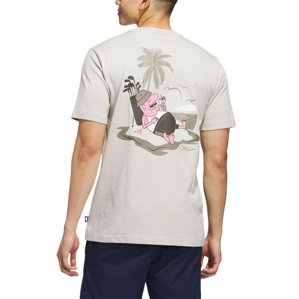 Adidas Chip In Paradise Ribbed Crew Neck Casual Comfortable T-Shirt Men Tops KB2415