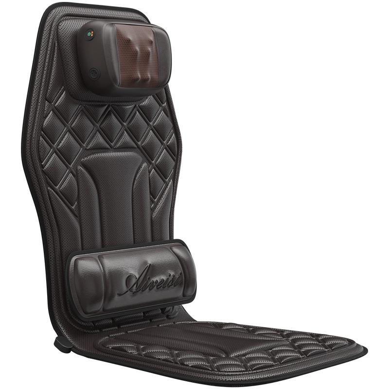 Enlong Multifunctional Heated Vibration Neck & Back Massager Cushion for Car and Home Use