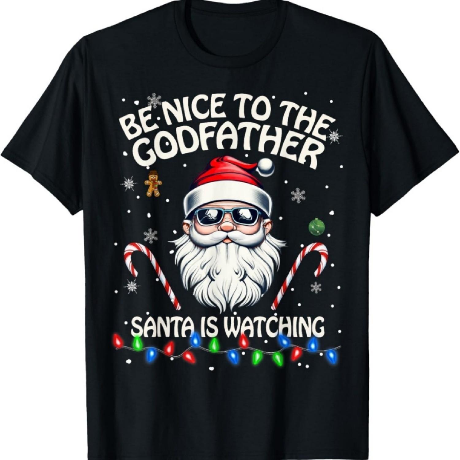 

Be Nice To The Godfather Santa Is Watching - Godfather T-Shirt XXXXXL різнокольоровий