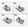 10pcs Stainless Steel U Type Clips Plate Leaf Spring Nut M6 M5 M4 M8 8mm 5mm 6mm 4mm Reed Nuts for Car Motorcycle Scooter ATV