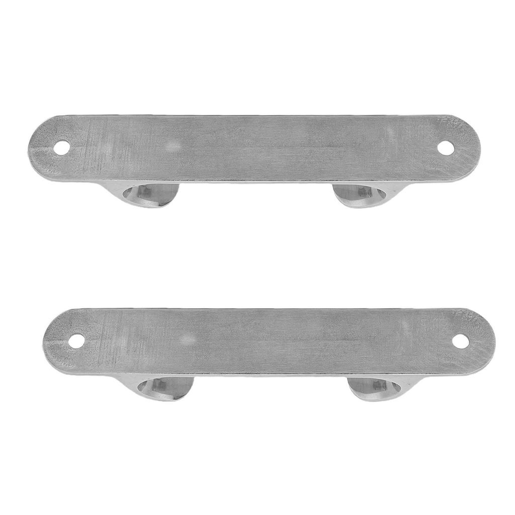 2PCS 6in Straight Bow Chock 316 Stainless Steel Mirror Polished Line Cleat Chock for Yacht