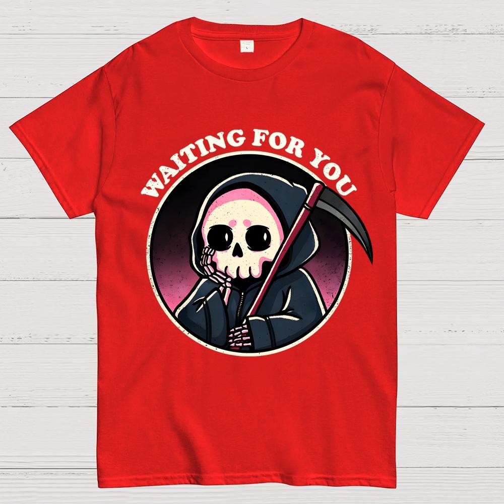 Waiting For You Cotton Summer Casual Cool Loose T-Shirt