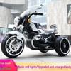 Extra Large Electric Motorcycle for Kids & Adults - Double Seat Tricycle Charging Toy for Boys & Girls