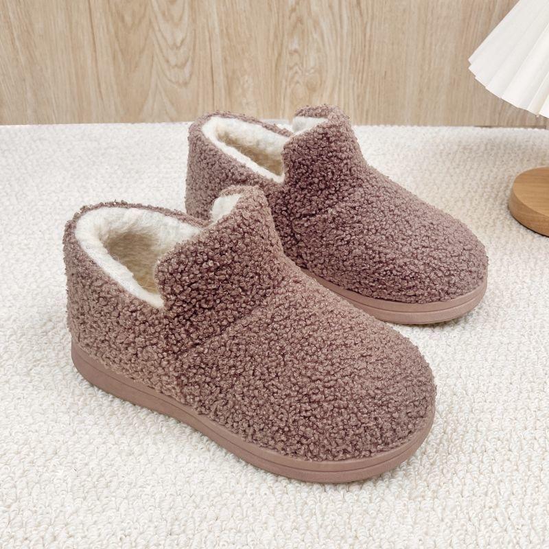 Winter new cotton shoes piled thickened teddy wool cotton boots high-top thick-soled warm snow boots
