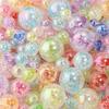 15-100Pcs/lot Acrylic Cracked Crystal Beads 8-18mm Light Colored Loose Beads For Jewelry Making DIY Bracelet Necklace Supplies