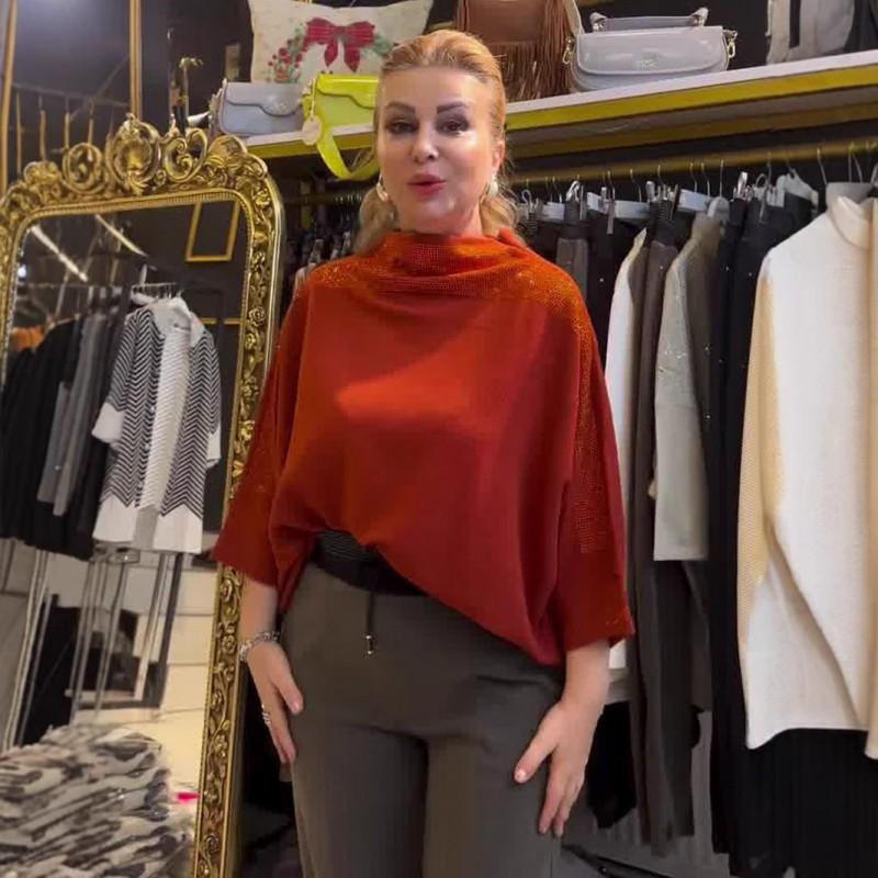 Fall Winter Slimming Turtleneck Knit Sweater Loose Fashion Simple Design Women