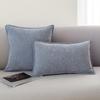 Light Luxury Chenille Living Room Sofa Pillow Bedside Cushion Waist Pillow Pillowcase Without Core Large Back Cushion