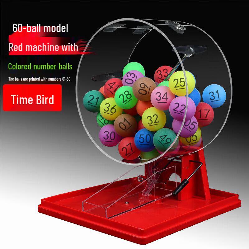 Time Bird Red Lucky Raffle & Lottery Machine