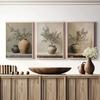 Retro Elegante Olivenbaum und Zitrone Leinwand Poster Vase Wandkunst Poster Perfektes Geschenk für Wohnzimmer Schlafzimmer Studentenwohnheim Heimdekoration
