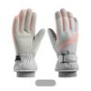 Skiing Women Men Motorcycle Gloves Winter Bicycle Thick Fleece Warm Gloves Tick Touch Screen Water Repellent Wind Shield Gloves Trendy