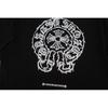W344 CHROME HEARTS 2025 Verano Nueva Camiseta de Algodón de Alta Calidad con Cuello Redondo Suelta de Talla Grande para Hombre y Mujer Camiseta para Pareja