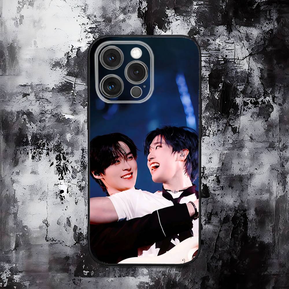 L-Lee K-Know and H-Han Phone Case For iPhone 16,15,14,13,12,11,Pro,Max,Plus,X,XS,SE,E,Mini,Soft Silicone Black Case