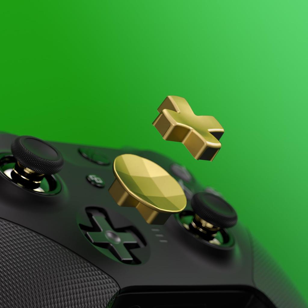 EXtremeRate 13 em 1 Combi Metal Kit para compatível com Xbox Elite Series 2 6 Thumbsticks de metal Ferramenta de ajuste 2 teclas direcionais 4 pás traseiras