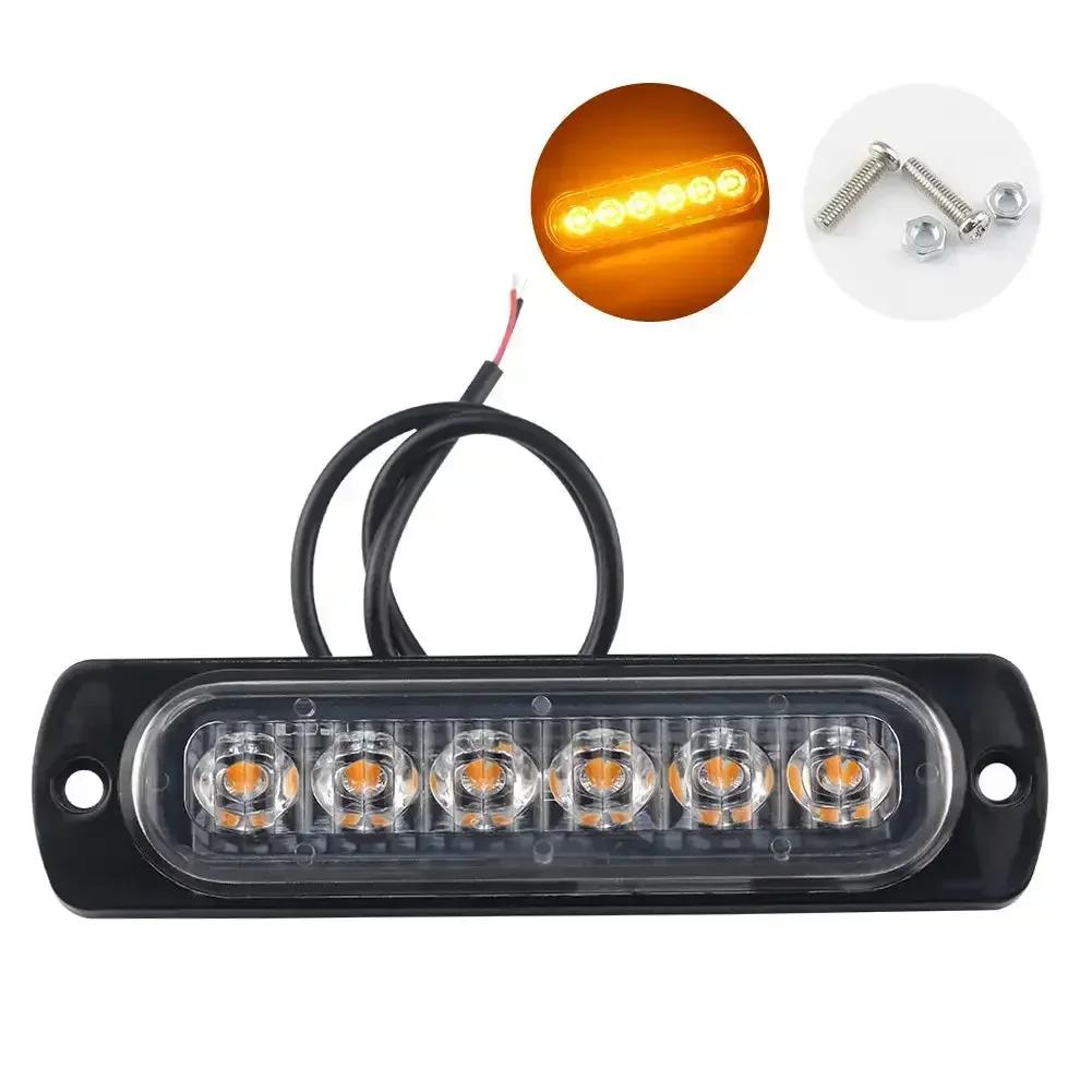 6 smd Warning Light LED Trailer Lights Truck Side Indicator Lights Car Grille Malfunction Light Bar SUV Motorcycle Ships Beacon