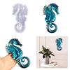 Wall Hanging Resin Moulds Seahorse Silicone Moulds Stereo Epoxy Resin Mould for DIY Craft Valentine's Home Decoration