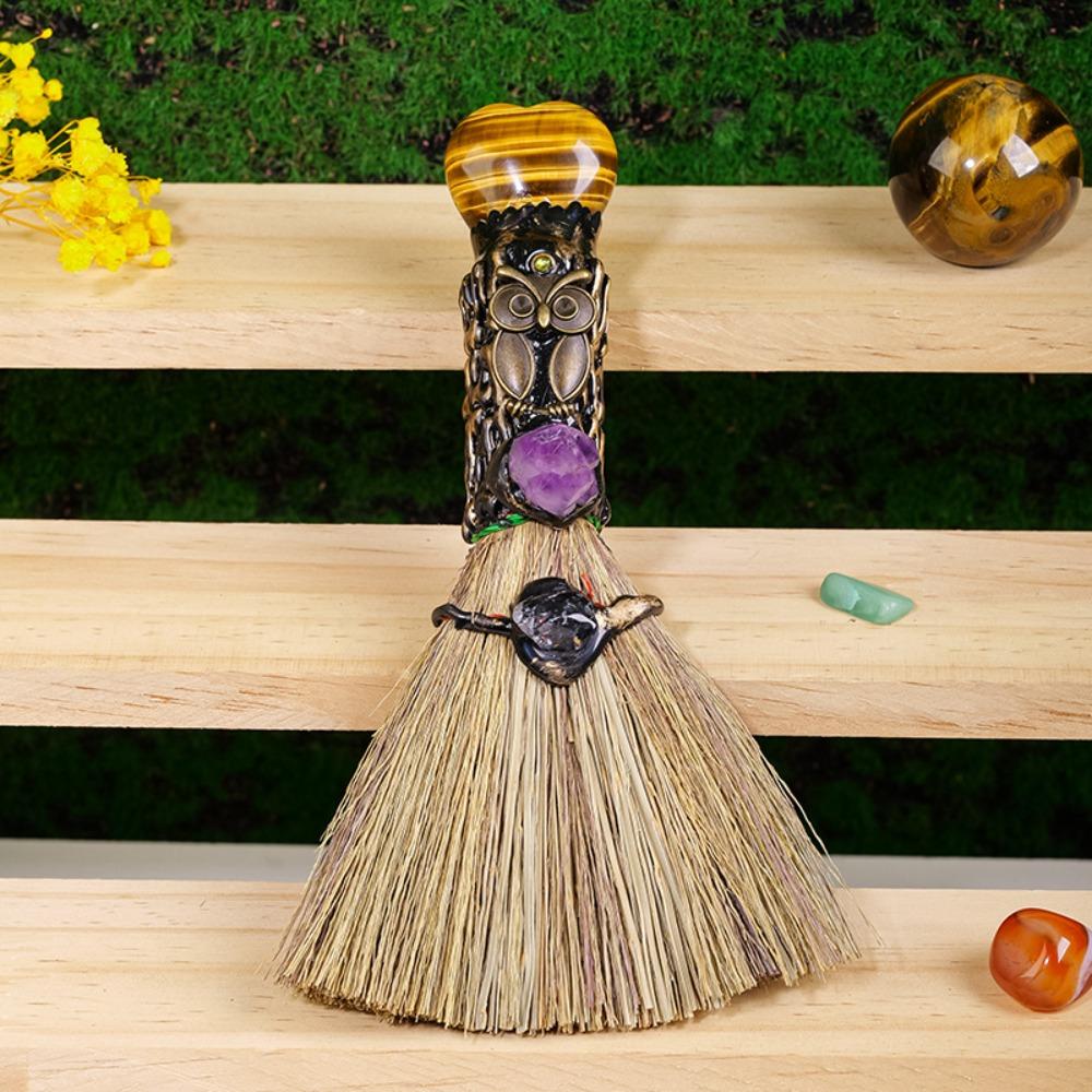 Handmade Witch Broom Spiritual Handmade Ritual Broom Ritual Magic Magic Broom  Halloween Decor