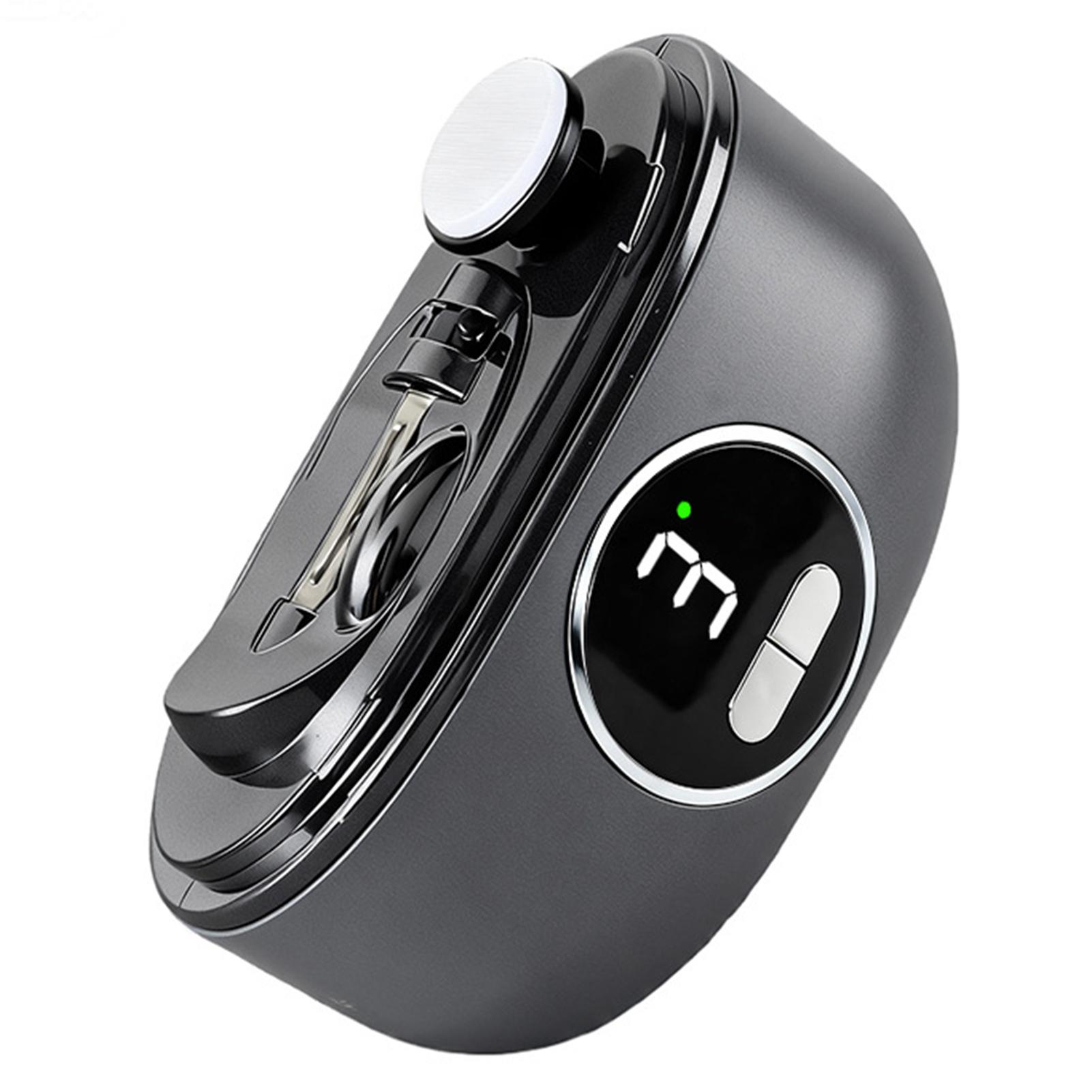 

Silents Electric Nail Trimmer Safe Gentle Nail Care Grinder Anti-Pinch Technology Safe Nail File Baby Grooming Manicure Care темно серый