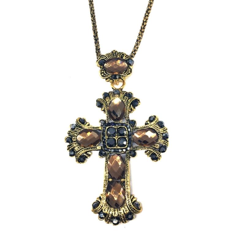 Cross Pendant Necklace Grunge Jewelry Accessories Gothic Male Female Necklaces