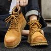 Martin Boots Men's 2026 Autumn and Winter New High-top Men's Shoes Velvet Rhubarb Boots Outdoor Warm Short Boots Snow Boots