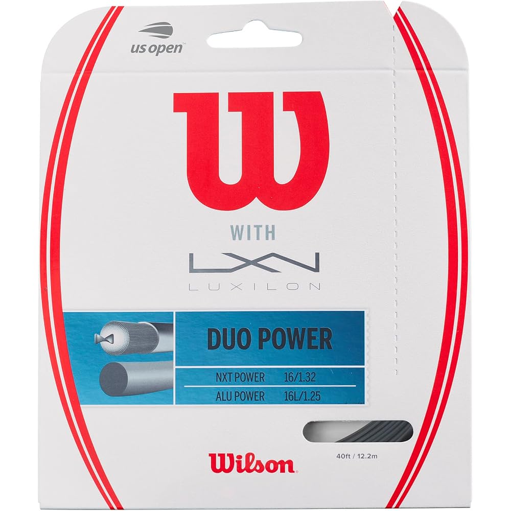 Wilson Duo Power Tennis String Gut Silver/Natural 200m