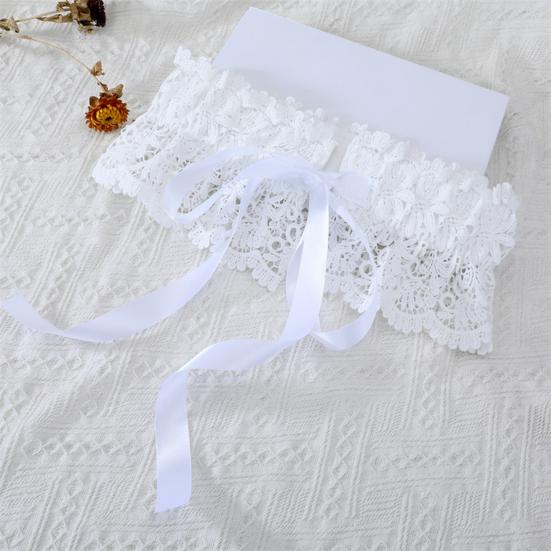 Women Girdle Embroidery Lace Flower Lace-up Wide Brim Waist Belt Adjustable Length Dresses Shirts Tops