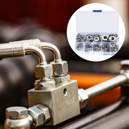 360 Pieces Flat Washers, Gasket Fasteners, Round Metal Washers, Spacers for Screws, Bolts, Washers, Spacers, M2, M2.5, M3, M4, M5, M6, M8, M10