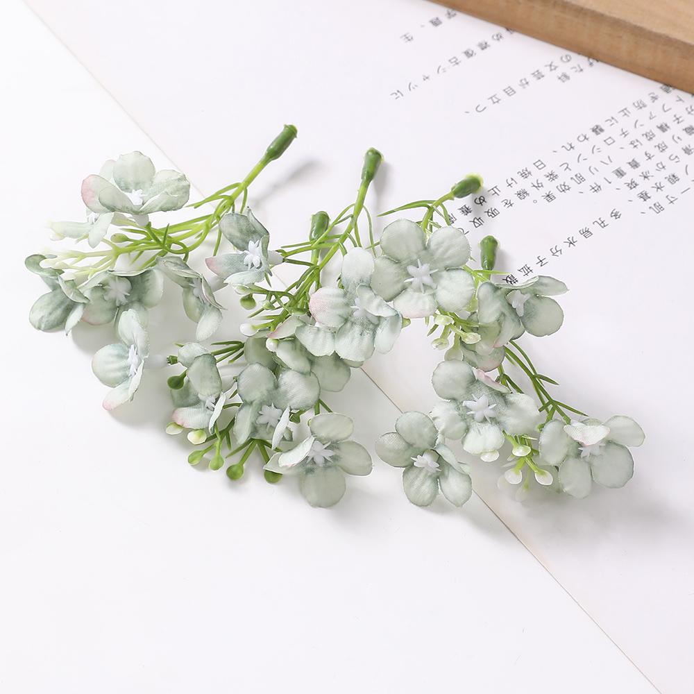 

20PCs Silk Daisy Artificial Flowers Head 5 Forks Fake Flowers For Home Room Wedding Decoration DIY Vases Gifts Accessories 20PCS светло-зеленый