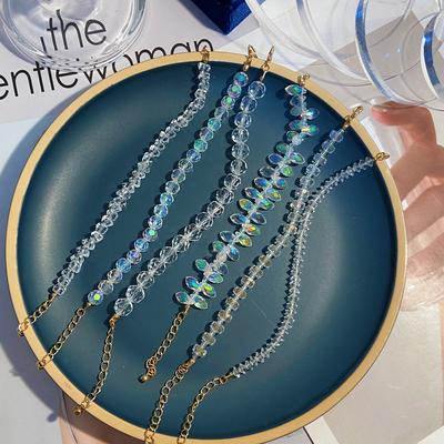 Renkli Şeffaf Bilezik Bilezik Moda Trendi Bilezik Sevimli Basit Bilezik Popüler Kadın Takı