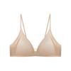 Women Invisible Seamless French Deep V Triangle Wireless Thin Strap Push Up Bra For Small Breast