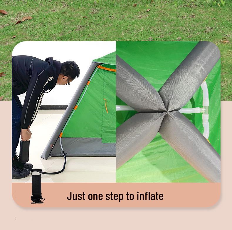 Portable Inflatable Tent: Instant Open, No-Setup, for 3-4 People Camping