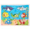 Giocattoli per bambini 30 cm Puzzle Montessori in legno Tavola da afferrare a mano Puzzle educativi in legno per bambini Animale dei cartoni animati Veicolo Regalo per bambini