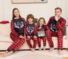 2023 New Arrival Plaid Alphabet Christmas Family Matching Pajama Set