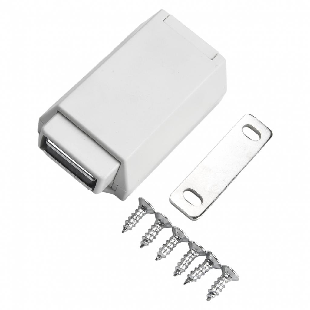 Latch Cabinet Door Heavy Duty Magnetic To Open White