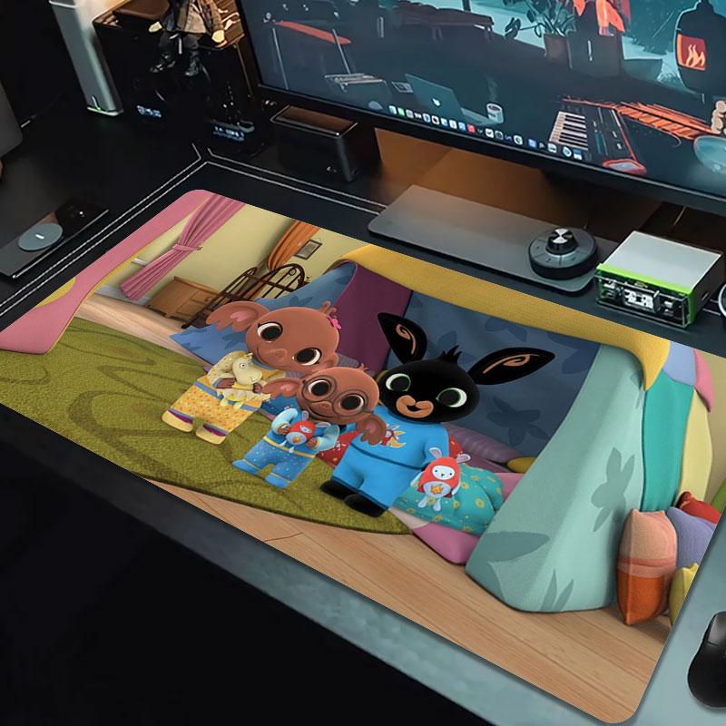 Bing Large Size Mouse Pad Large Gaming Table Cushion Non-slip Laptop Tablet Big Mousepad XXL Mat Mini PC Playmat With Lock edge