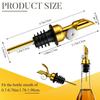 Oil Bottle Stopper Cap Dispenser Sprayer Lock Wine Pourer Sauce Nozzle Liquor Leak-Proof Plug Bottle Stopper Kitchen Tools